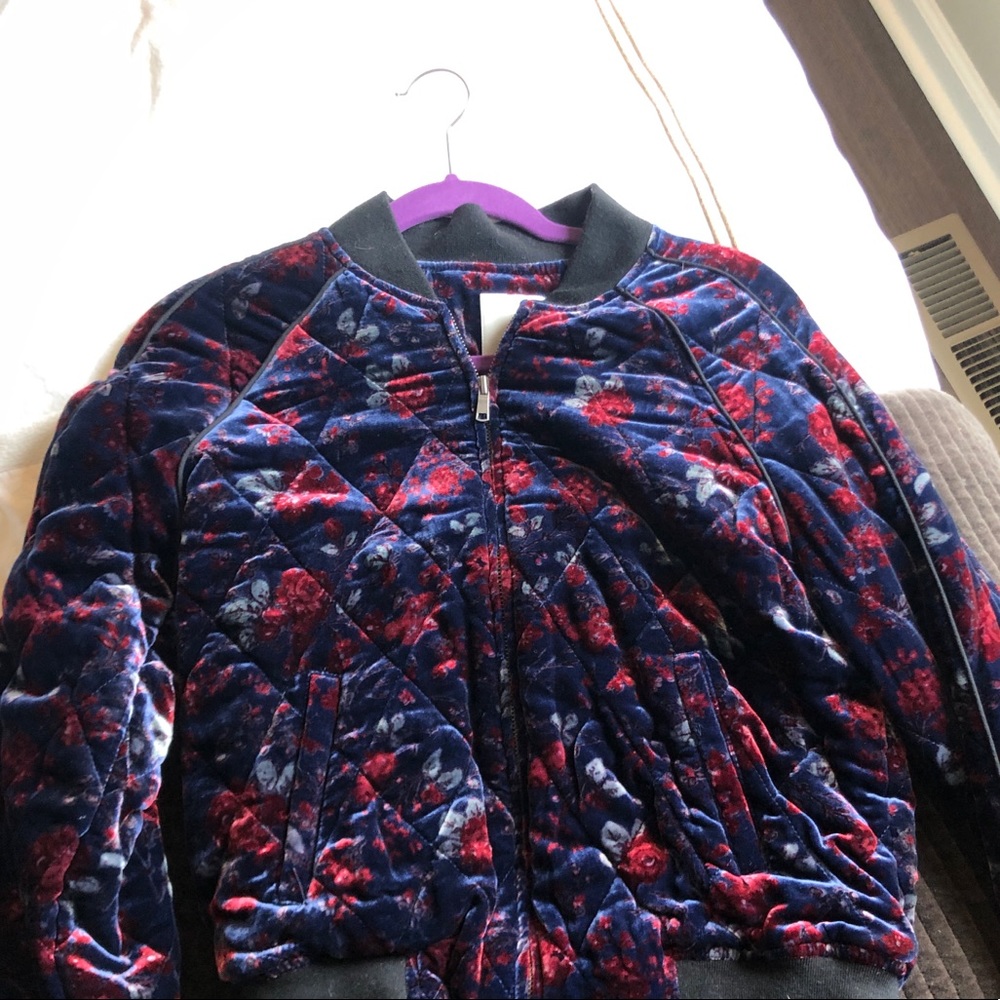 Joie velvet bomber jacket - medium